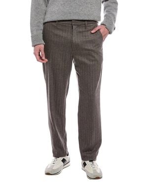 Rag & Bone Evan Flannel Wool-Blend Trouser - Gray