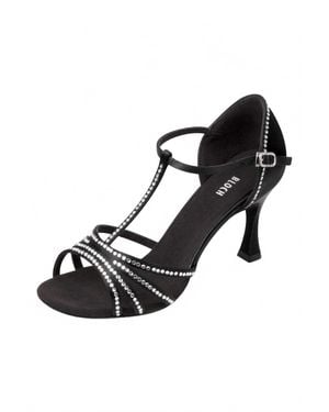 Bloch Guilia Rhinestone T-Strap Ballroom Shoe - Black