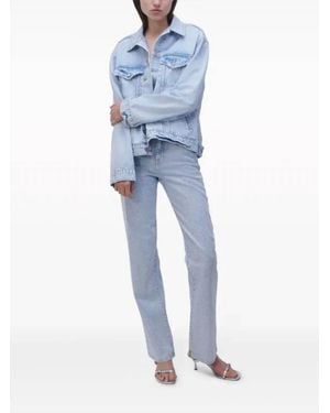 Jonathan Simkhai Liam High Rise Straight Leg Jeans - Blue