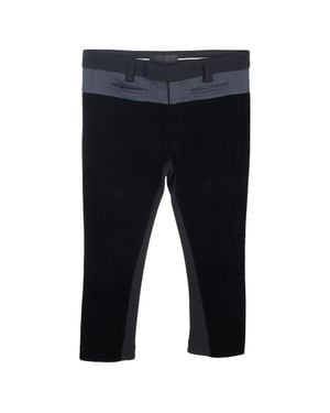 Haider Ackermann Velour-Effect Cropped Pants - Blue