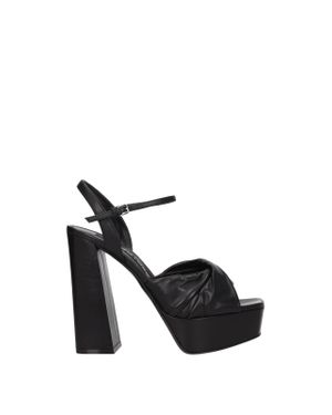 Sergio Rossi Black Leather Sandal