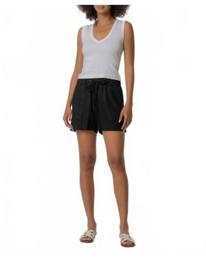 Kut From The Kloth Katana Linen Shorts - Black