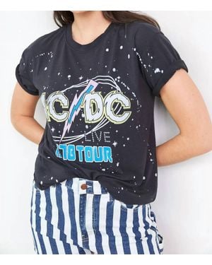 Lauren Moshi Myra Acdc 1978 Tour Tee - Blue