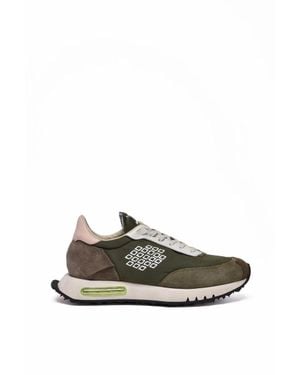 Be Positive Leather/Polyester Sneakers - Gray