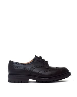Tricker's Bourton Derby Brogues Wingtip Brogues - Black