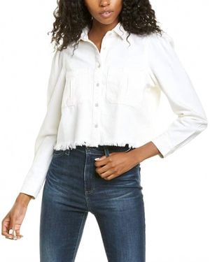 DL1961 Simone Cropped Shirt - White