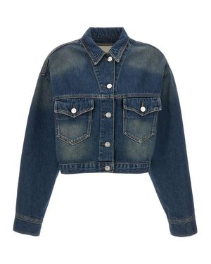 アウターその他 ISABEL MARANT 'Tadia' jacket Blue Isabel Marant Etoile Tadia Denim Jacket in Light Blue | FWRD