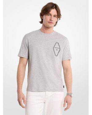 Michael Kors Graphic Logo Cotton T-Shirt - White