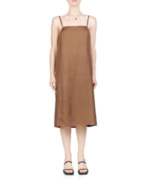 6397 Vintage Slip Midi Dress - Metallic