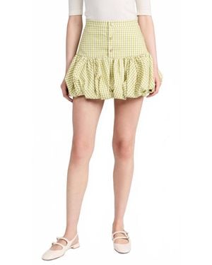 Caroline Constas Reina Bubble Hemmini Skirt - Yellow