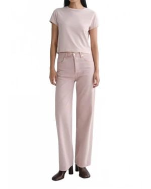 Agolde Ren High Rise Wide Leg Jean - Pink