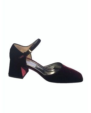 Suzanne Rae Boulevardier Maryjane Shoes - Blue