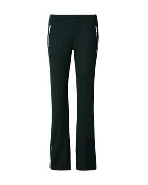 Lacoste Flared Hem Zipper Accents Straight-Leg Pants - Black