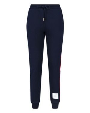 Thom Browne Logo Sweatpants - Blue