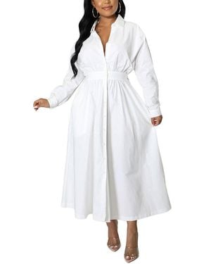 Emma way Midi Dress - White
