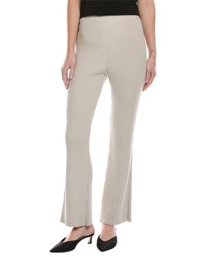 Akris Rib Wool-Blend Pant - Natural