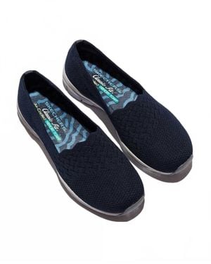 Skechers Seager Stat Stretch Knit Loafer - Blue