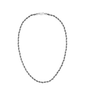 BOSS Tone Necklace With Rope-Style Chain - Metallic