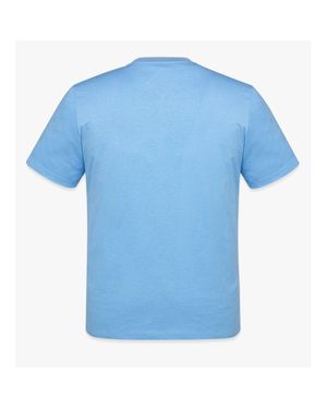 MCM Laurel Logo Print T-Shirt - Blue