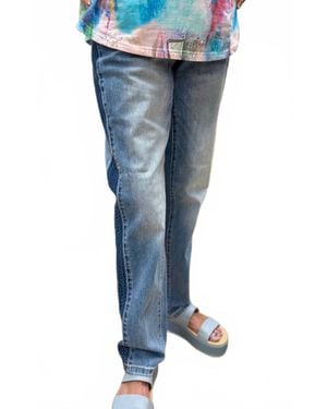 Fdj Hatch Side Mid-Rise Straight Jean - Blue