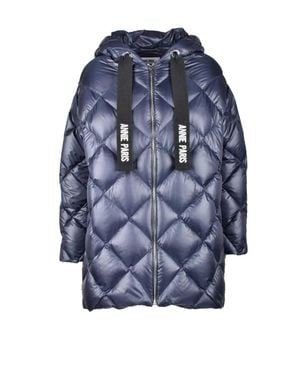 ANNIE PARIS Quilted Down Jacket - Blue