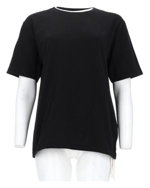 KHAITE Mae Classic Relaxed-Fit Cotton T-Shirt - Black