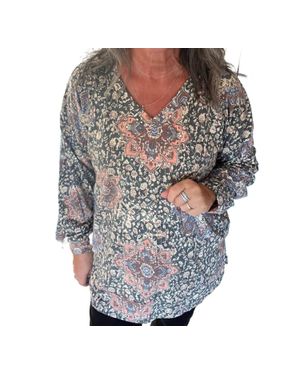Sew In Love Boho Beginnings Top - Gray