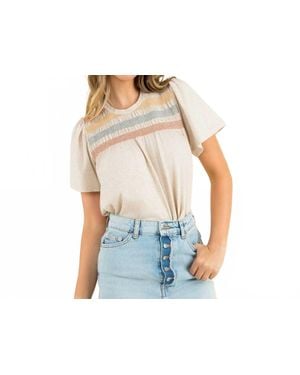 Thml Short Sleeve Knit Top - Blue