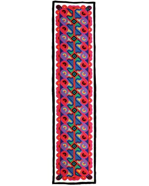 Candice Held Oblong Rectangle Silk Scarf - Red