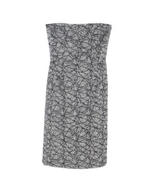 Max Mara Tweed Mini Dress - Gray