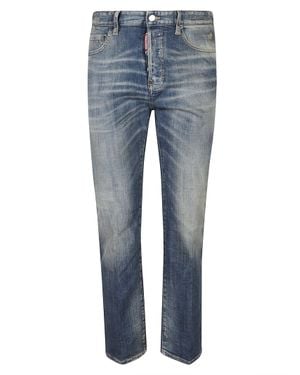 DSquared² Medium 642 Straight-Leg Cotton Jeans - Blue