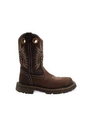 Pradera Tracker Vintage Safety Toe Work Boots - Brown