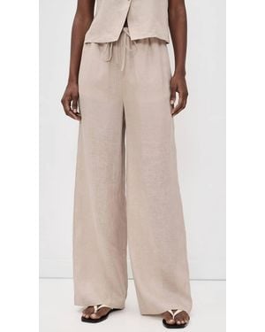 FRAME Linen Lounge Pant - Natural