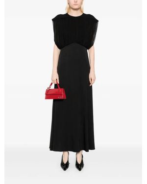 Zimmermann Crush Bias Midi Dress - Black