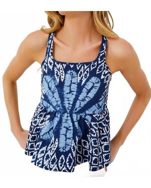 Sea Blythe Dye Print Cami Top - Blue