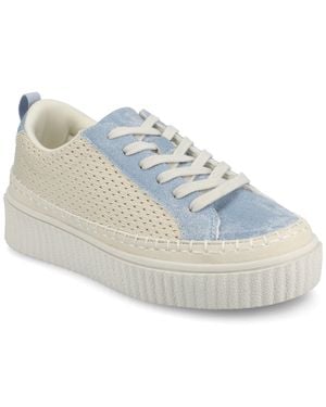 Journee Collection Journee Pazey Platform Casual Sneakers - Blue