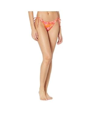 LSPACE L*Space Eco Chic Econyl Lennox Bikini Bottom Floral Ups976 - Orange