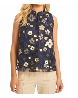 Caballero Lys Beaded Top - Blue