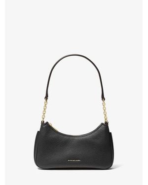 Michael Kors Nolita Extra-Small Pebbled Leather Chain Pochette - Black