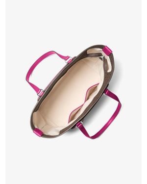 Michael Kors Jet Set Travel Medium Signature Logo Tote Bag - Pink