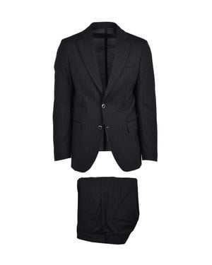MARSĒM Virgin Wool Polyester Elastane Suit - Blue