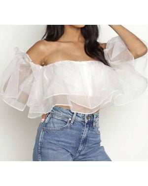 Show Me Your Mumu Rosella Ruffle Top - Blue