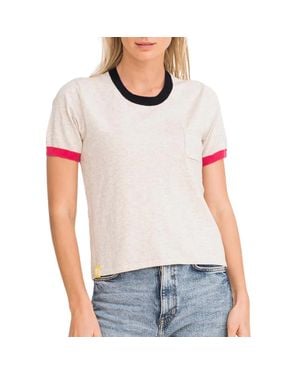 Kerri Rosenthal Lonnie Ringer Tee - White