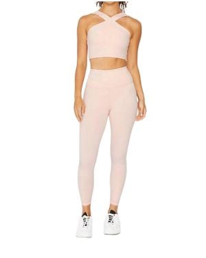 Cream Yoga Jenn 7/8 Length Legging - White