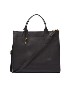 Fossil Kyler Leather Tote - Black