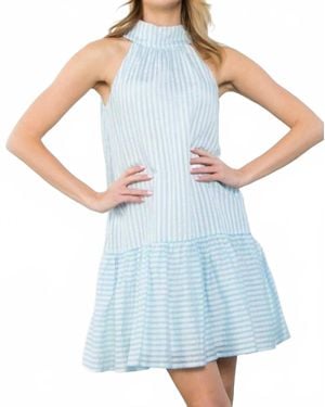 Thml Colette Drop Waist Dress - Blue