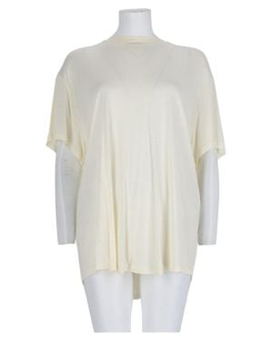 DARKPARK Back Button Detail Loose-Fitting T-Shirt - White