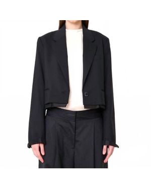 WE-AR4 Cocktail Cropped Blazer - Black
