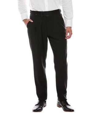 Isaia Wool & Mohair-Blend Pant - Black