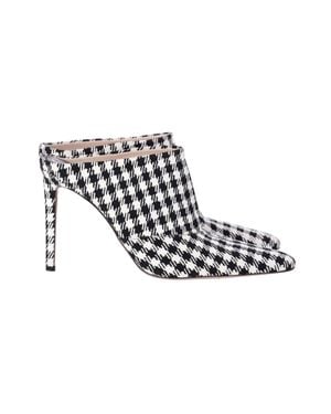 Altuzarra Checkered Davidson Houndstooth Mules - Black